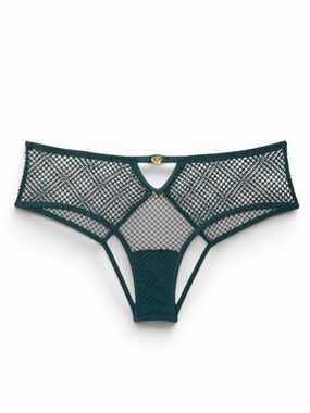 Victoria's Secret Very Sexy Open Back Fishnet Cheeky Panty Black